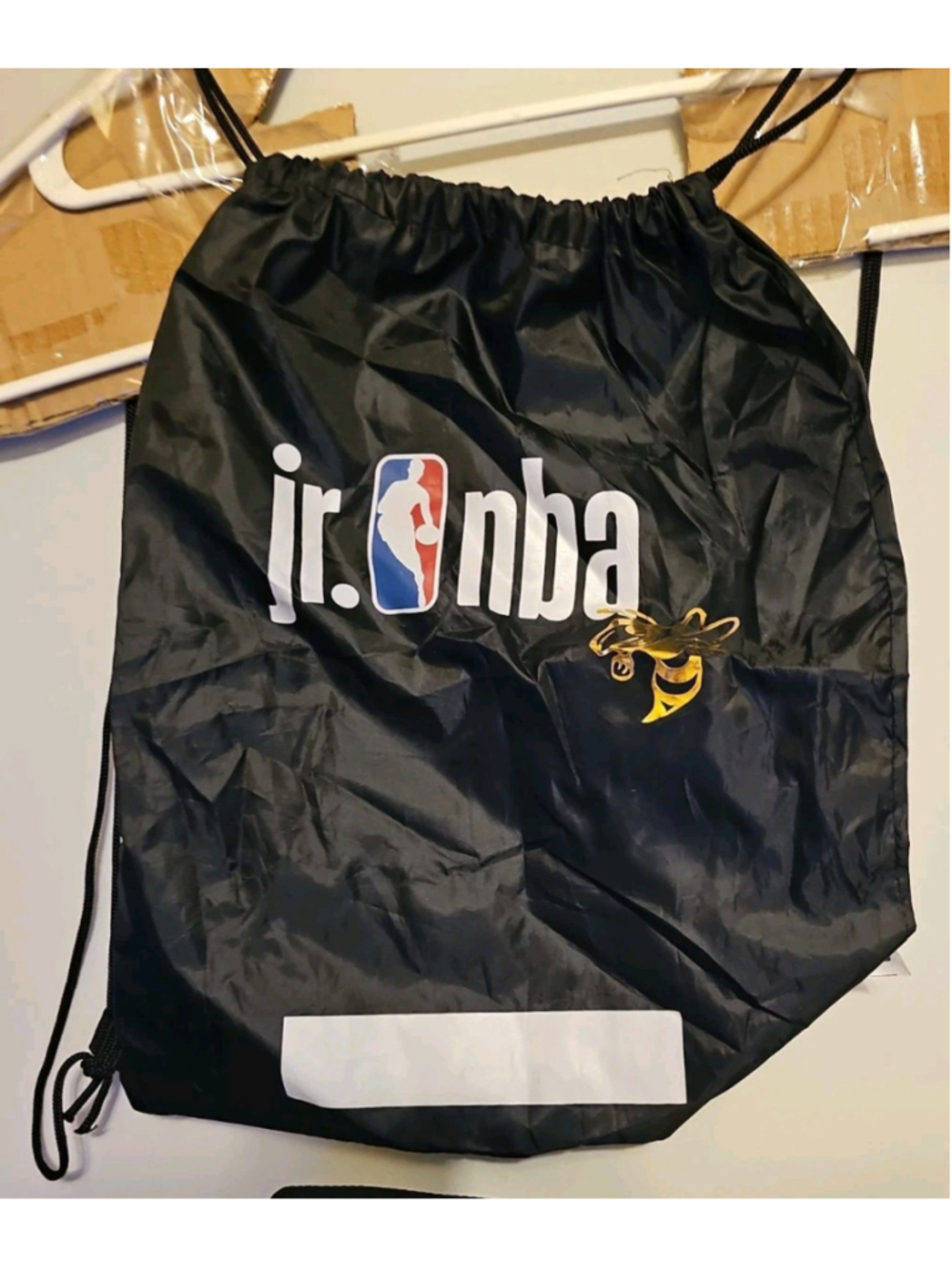 jr. NBA Drawstring Bag Golden Charlotte Hornets Logo 2019 Promo Item
